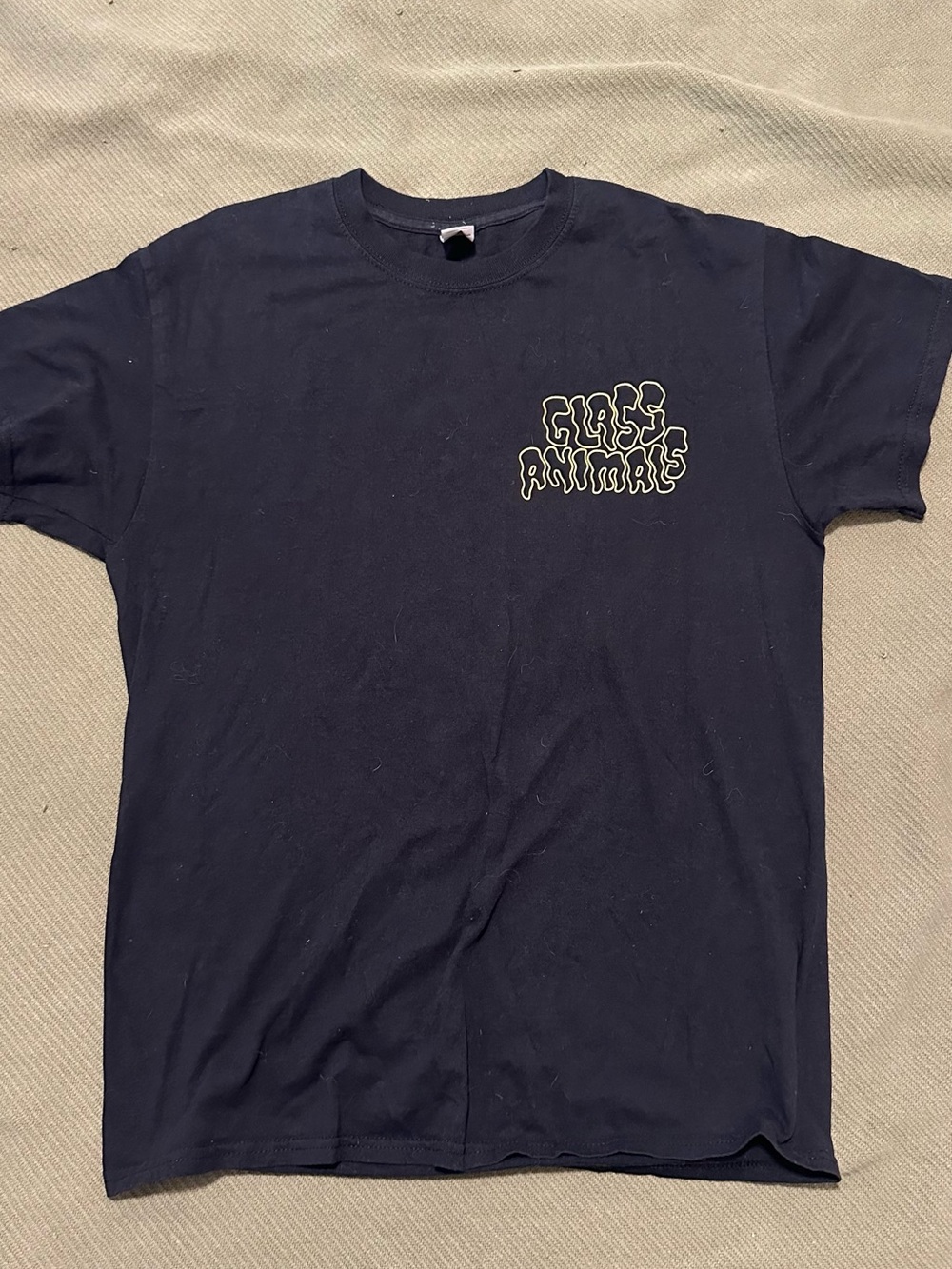 Glass Animals Gildan Black Short Sleeve Tee with White Graphic